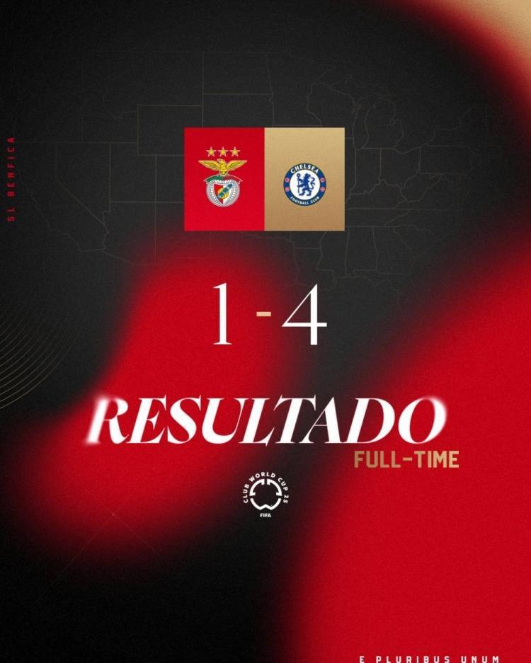 本菲卡中场：红牌前创造了很多机会可惜没把握住，切尔西踢得很好